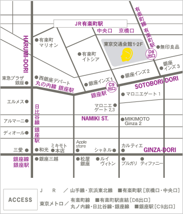 有楽町美容外科クリニック周辺地図