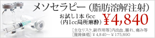 メソセラピー(脂肪溶解注射)