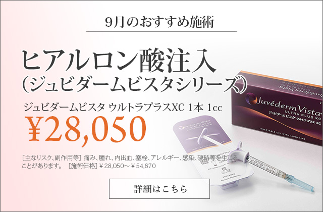 ヒアルロン酸注入（ジュビダームビスタシリーズ）