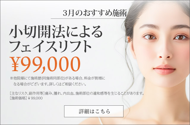 フェイスリフト/小切開法によるフェイスリフト